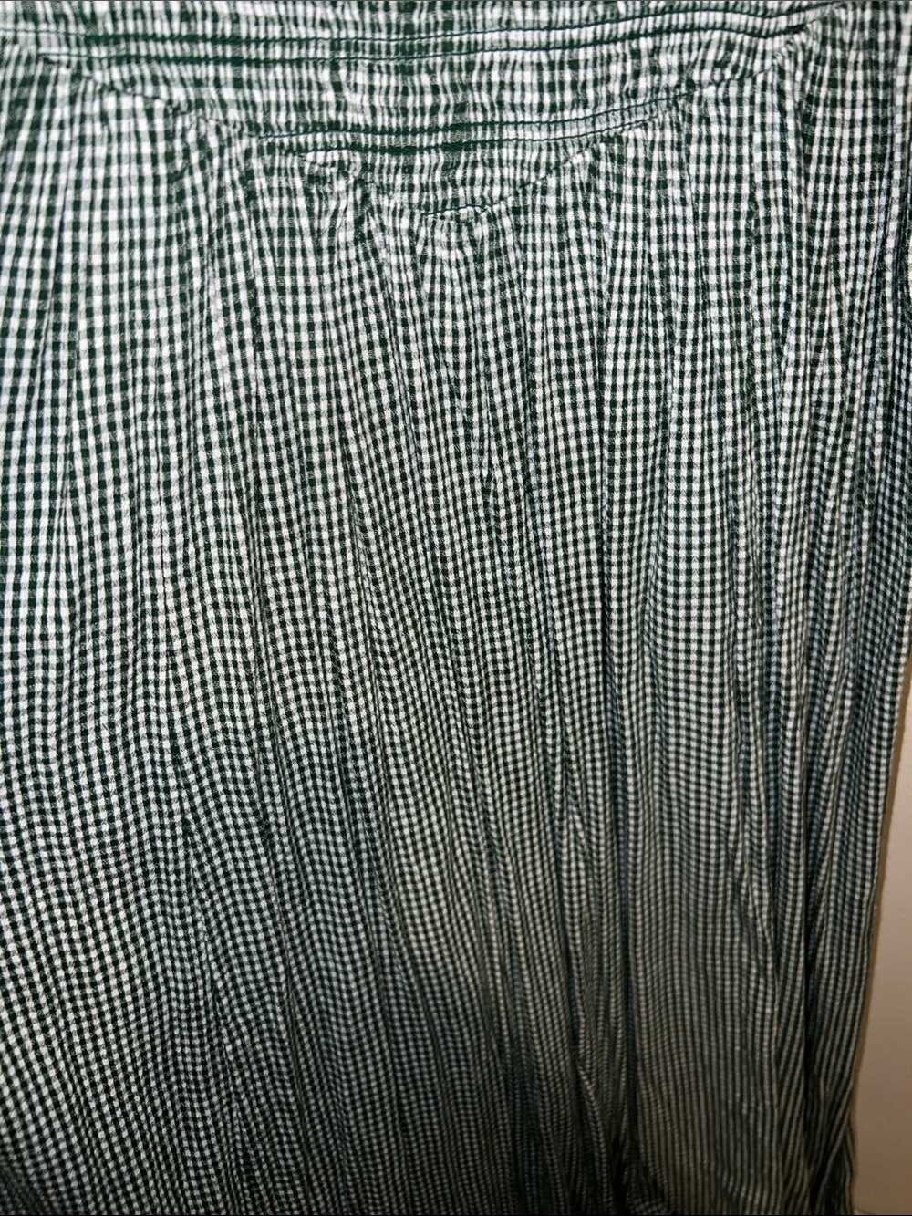 Aerie At The Barre Dark Green White Gingham Midi Dress - Picture 8 of 11